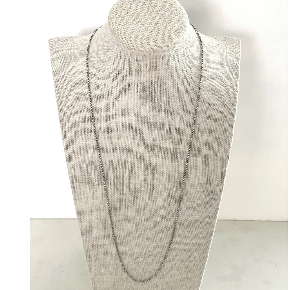 James Avery Vintage Sterling Silver Fine Curb Chain Necklace 23" 6g